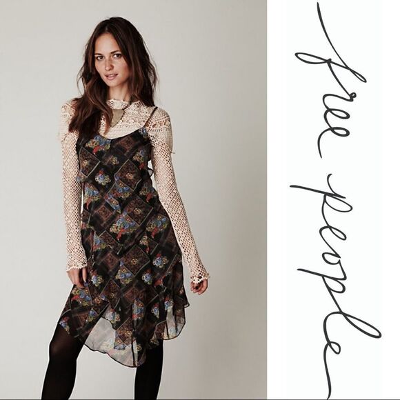 Free People Ruffled Daisy Chain Mini Dress - Women’s 12 - Picture 1 of 6